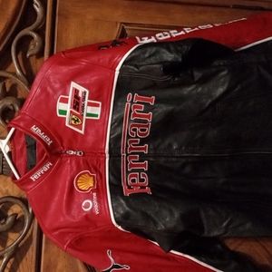 Mint Condition, Multi -Sponsored Ferrari Jacket. SIZE: Large